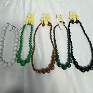 Elegant Beaded Necklace Set